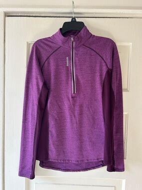 Reebok Women’s Purple Half‑Zip Performance Pullover
